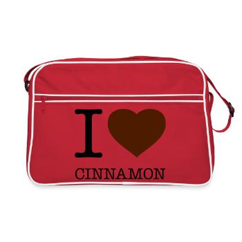 J’ADORE LA CANNELLE Zimt - Sac Retro - rouge/blanc - Devant