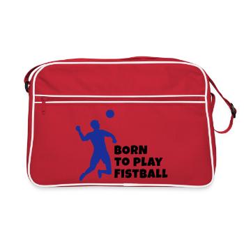 Faustball - Retro Tasche - Rot/Weiß - Vorne