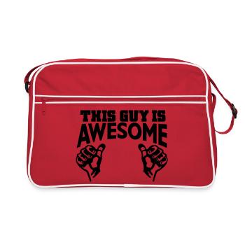 awesome - Retro Bag - red/white - Front