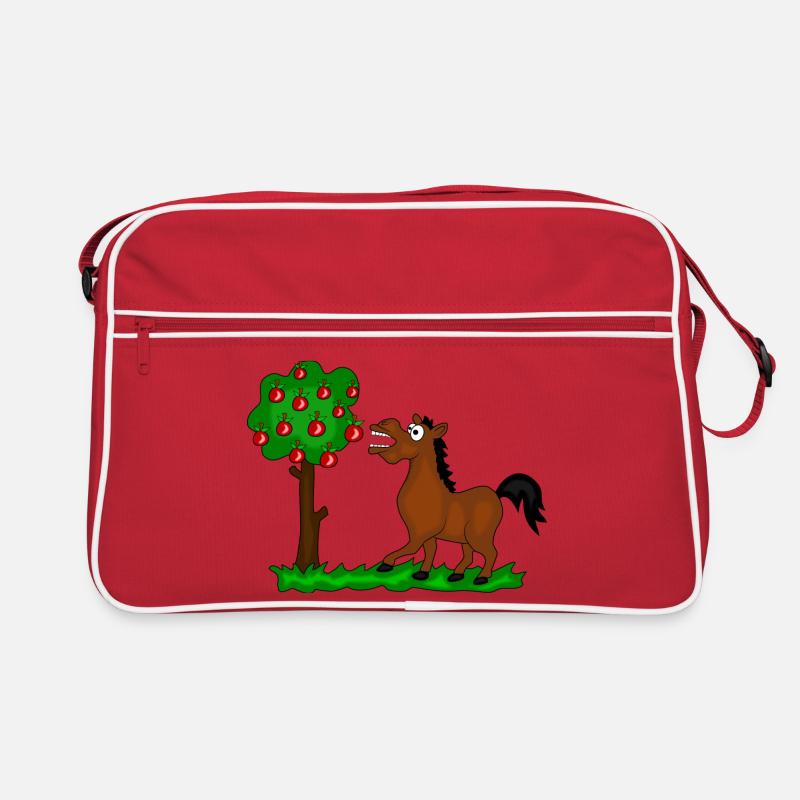pferd baum Retro Tasche
