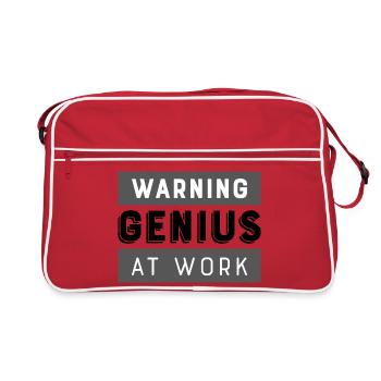 Genius at work - Retro Bag - red/white - Front