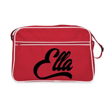 Nom Ella Abstrait couleur explosion impression - Sac Retro - rouge/blanc - Devant