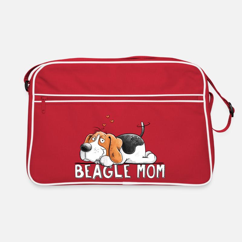 Beagle Mama I Hunderasse Comic I Hund Spruch Retro Tasche