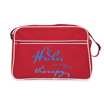 Hula est ma thérapie - Sac Retro - rouge/blanc - Devant