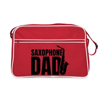 Saxophone Papa - Retro Bag - red/white - Front