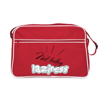 not Today - Retro Tasche - Rot/Weiß - Vorne