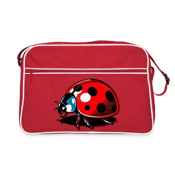 Marienkäfer - Retro Tasche - Rot/Weiß - Vorne