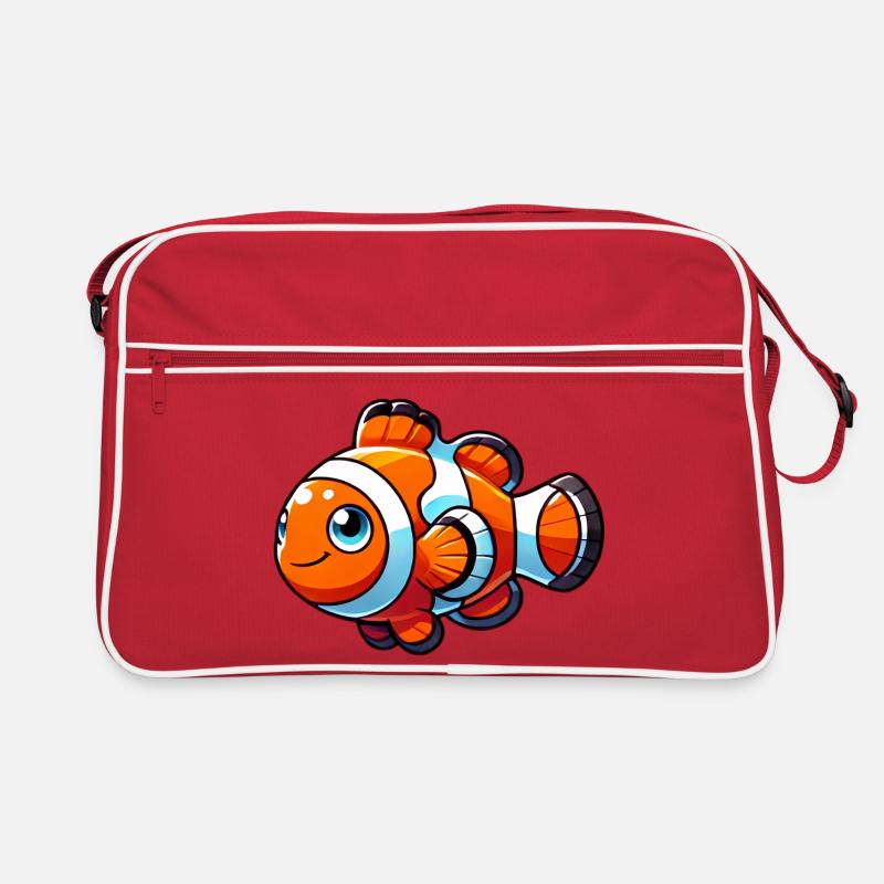 Clownfisch Retro Tasche