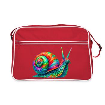 Escargot - Sac Retro - rouge/blanc - Devant