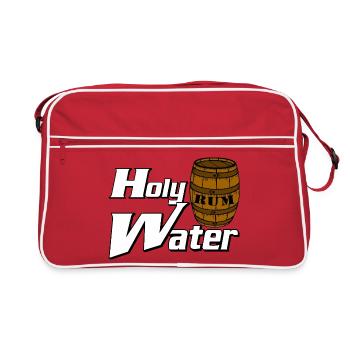 Tonneau de rhum à l’eau bénite - Sac Retro - rouge/blanc - Devant