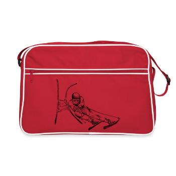 Alpine skiing - Retro Bag - red/white - Front