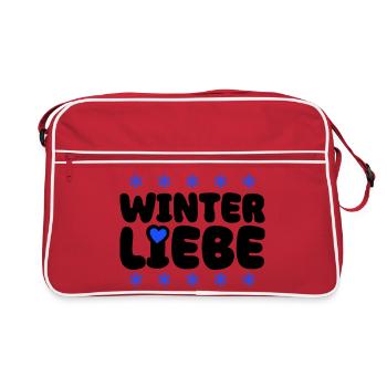 Cœur d’amour d’hiver - Sac Retro - rouge/blanc - Devant