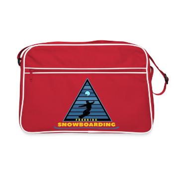 Snowboard freeride - Sac Retro - rouge/blanc - Devant