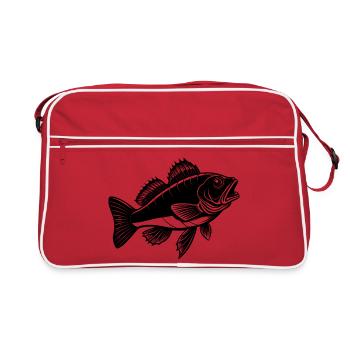 Poisson doré jaune - Sac Retro - rouge/blanc - Devant