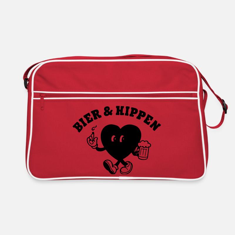 Bier und Kippen Retro Tasche