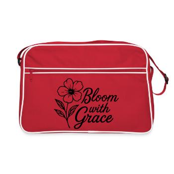 Éclore avec grâce - Sac Retro - rouge/blanc - Devant