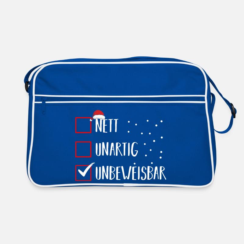 Noël du Père Noël Espiègle Noël Sac Retro