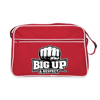 Nuit & jour : Big up & respect - Sac Retro - rouge/blanc - Devant