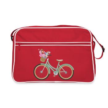 Rad_mit_Blumen - Sac Retro - rouge/blanc - Devant
