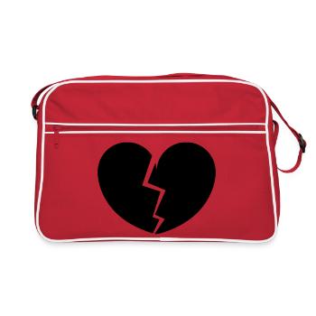 Le cœur brisé - Sac Retro - rouge/blanc - Devant