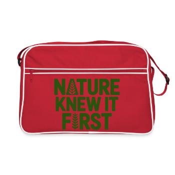 Naturopath Nature Knew It First Professional  - Retro Bag - red/white - Front