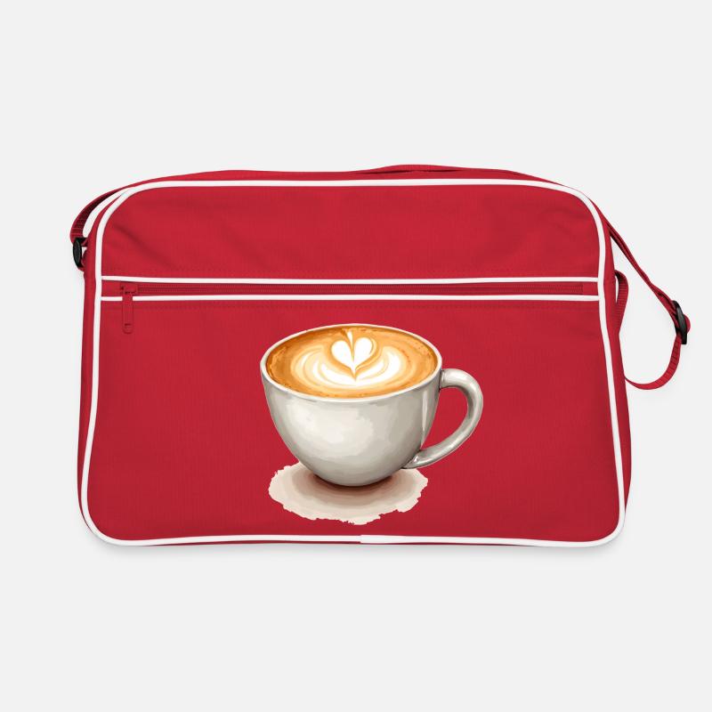 Kaffee Cappuccino  Retro Tasche