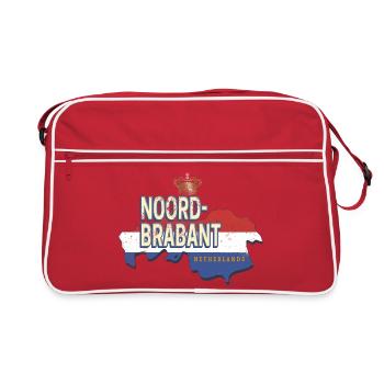 North Brabant Netherlands Retro Holland Souvenir - Retro Bag - red/white - Front