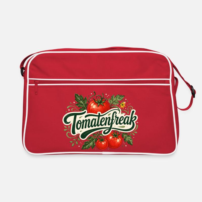 Tomatenfreak - Retro Tasche - Rot/Weiß