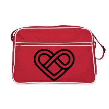 Infinite Heart - Retro Bag - red/white - Front
