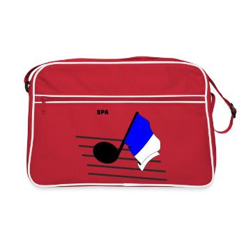 Spa Music & Racing - Retro Bag - red/white - Front