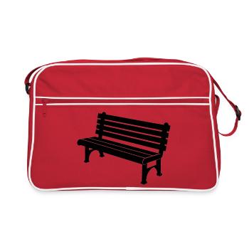 Park Bench - Retro Bag - red/white - Front