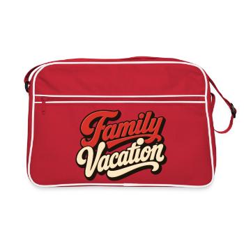Vacances en famille - Sac Retro - rouge/blanc - Devant