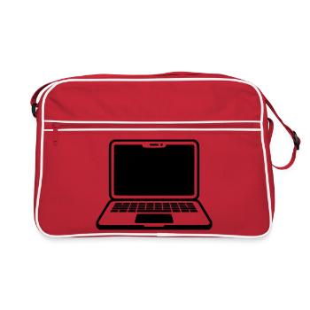 laptop - Retro Bag - red/white - Front