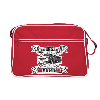Armin as Brummi - Retro Bag - red/white - Front