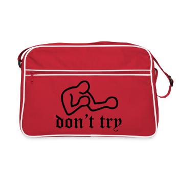 Ne Pas Essayer Bukowski - Sac Retro - rouge/blanc - Devant
