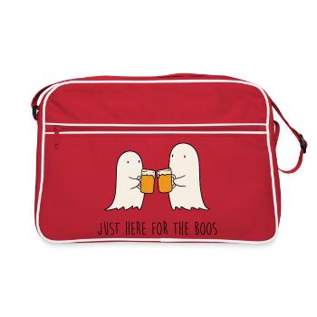 Geister Prost Becherklatsch - Retro Tasche - Rot/Weiß - Vorne