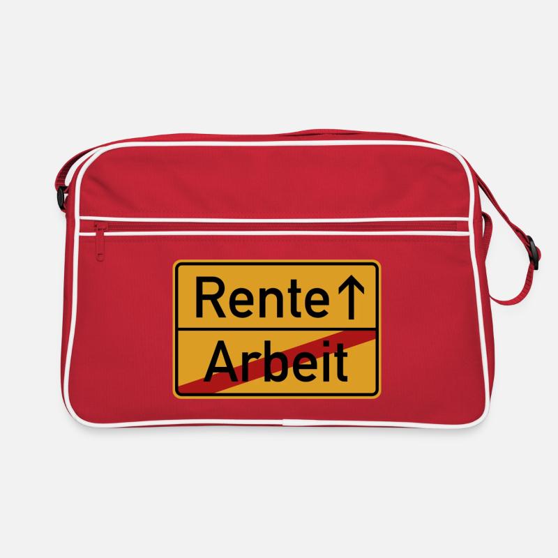 Rente - Rentner Ruhestand Pension Retro Tasche