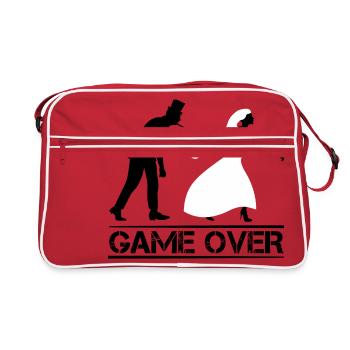Jeu JGA au cours de la fête de mariage d’adieu - Sac Retro - rouge/blanc - Devant