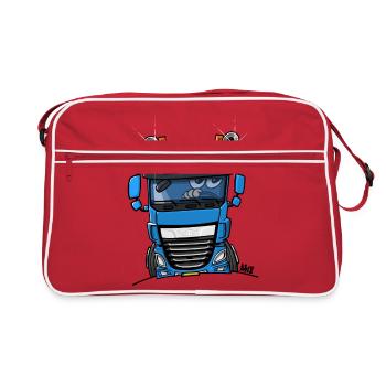 Camion 0700 D bleu - Sac Retro - rouge/blanc - Devant
