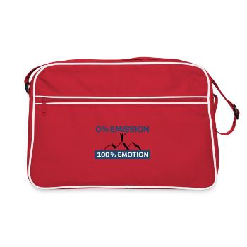 0% emission 100% emotion - Retro Bag - red/white - Front