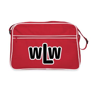 Wlw Outline Logo Stil - Retro Tasche - Rot/Weiß - Vorne