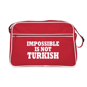 impossible is not turkish - Turkey - Retro Bag - red/white - Front