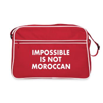 Maroc - impossible is not moroccan - Sac Retro - rouge/blanc - Devant