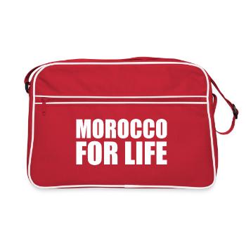 Morocco for life - maroc - Sac Retro - rouge/blanc - Devant