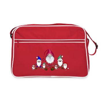 Lutin Noël - Sac Retro - rouge/blanc - Devant