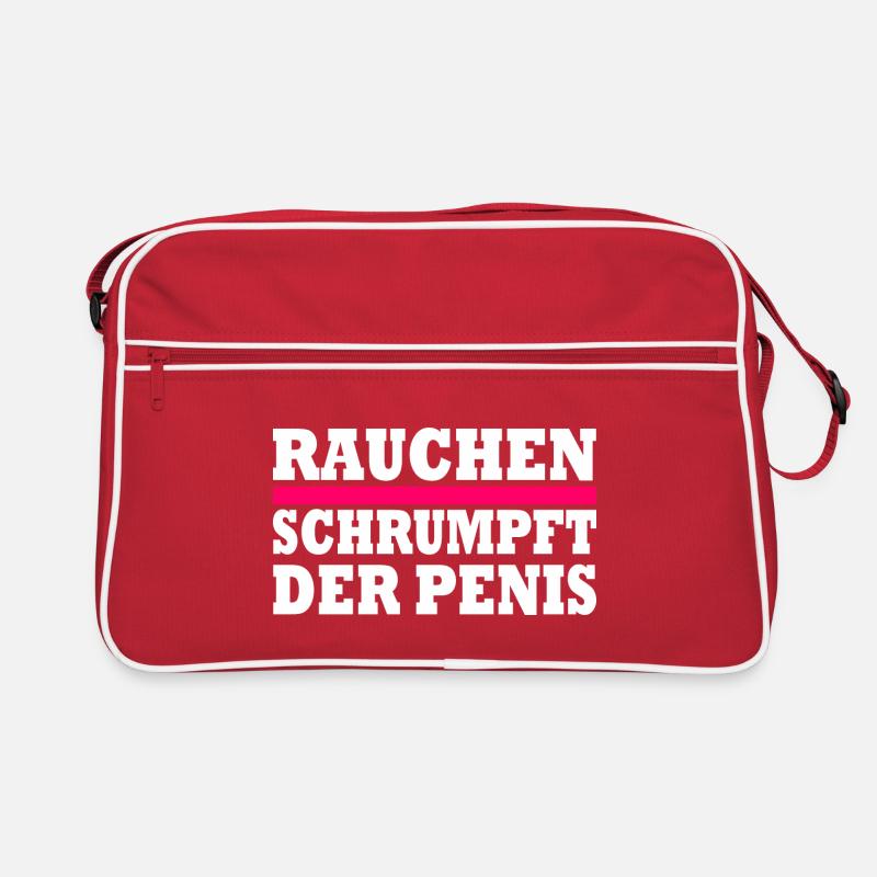 rauchen schrumpft der penis Retro Tasche