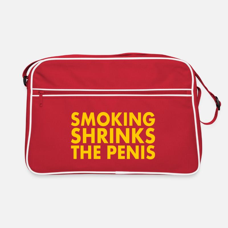 Smoking shrinks the penis Retro Tasche