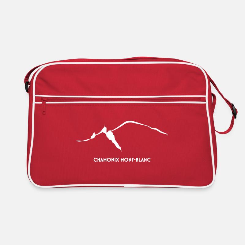 aiguille du midi und mont blanc leewarddesign Retro Tasche