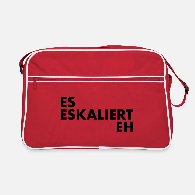 Es eskaliert eh Retro Tasche