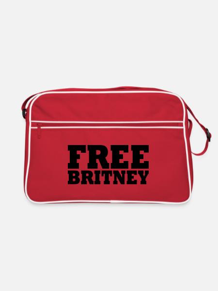 Free britney - Retro Tasche - Rot/Weiß - Vorne
